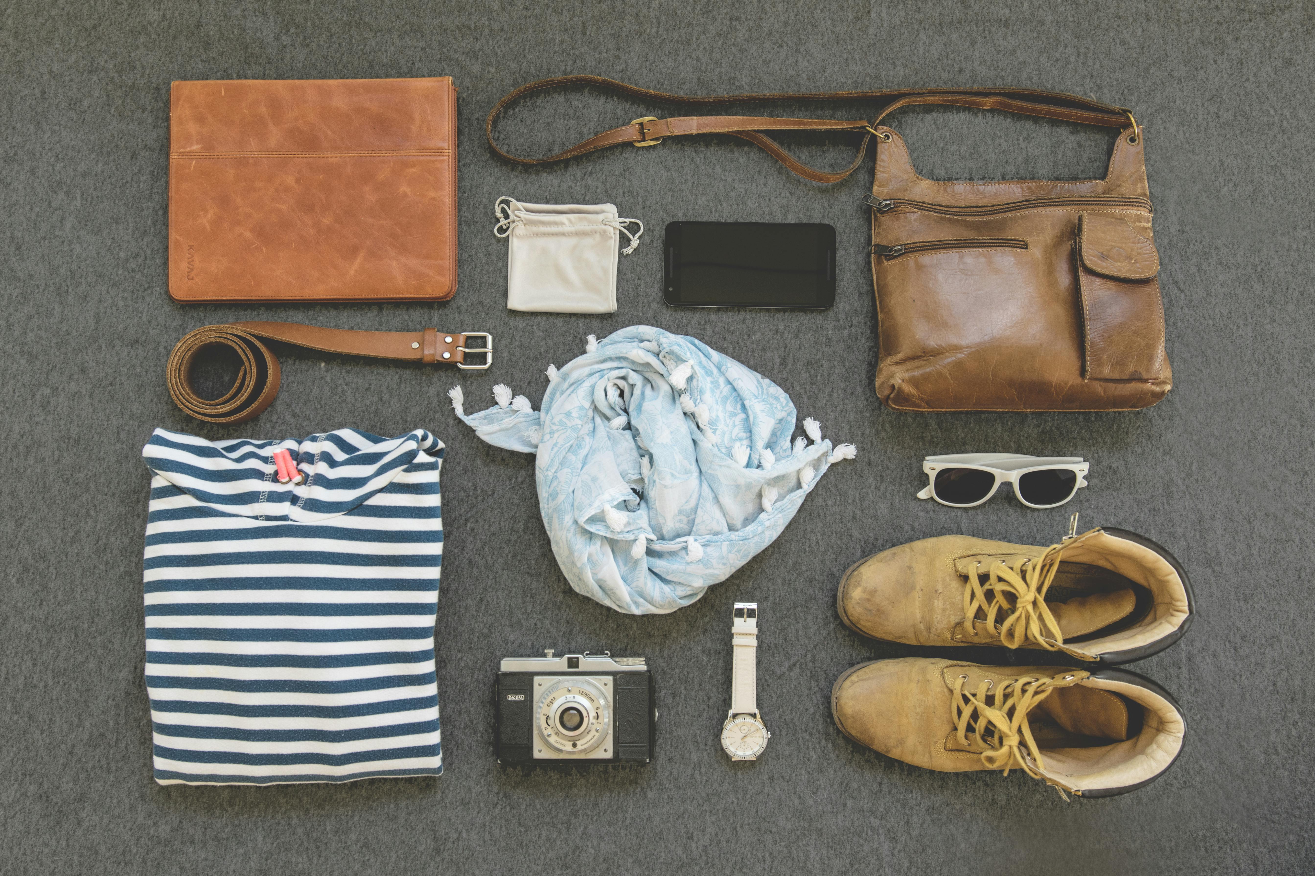 Bag, belt, shoes, and accessories
